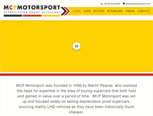 Tablet Screenshot of mcpmotorsport.com